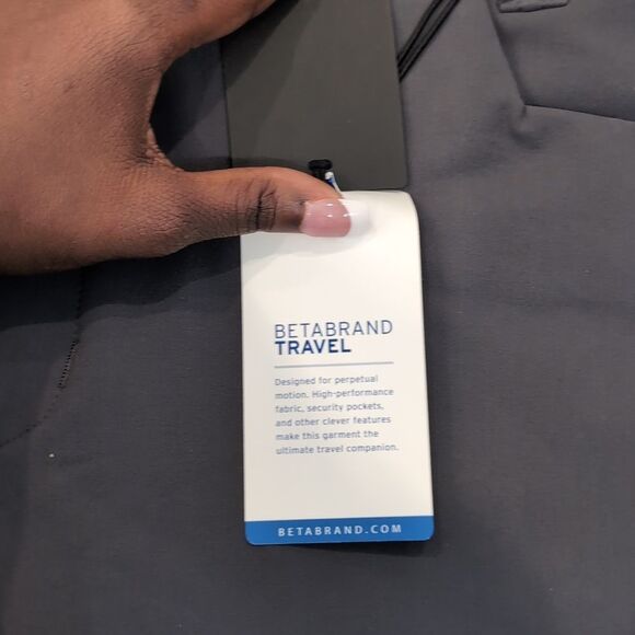 Betabrand Gray Travel Cargo Pants Sz 12 Petite NWT - Picture 11 of 15